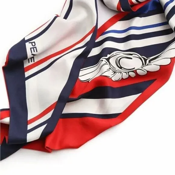 Striped  print  skinny  scarf - Picture 3 of 8